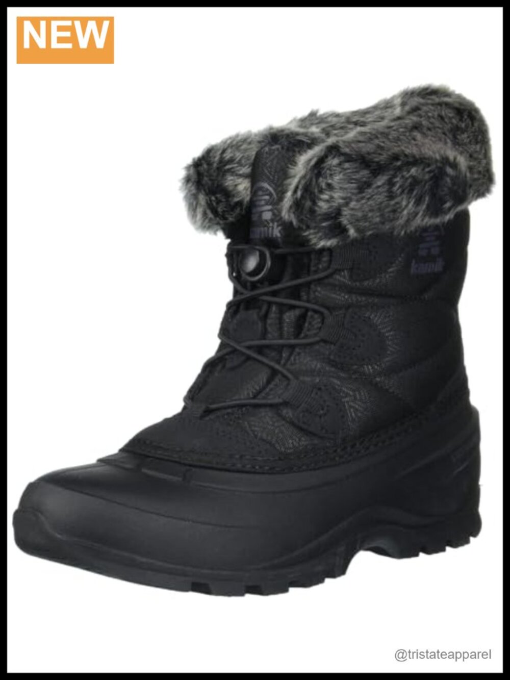Women's Insulated Waterproof Snow Boots with Faux Fur Collar